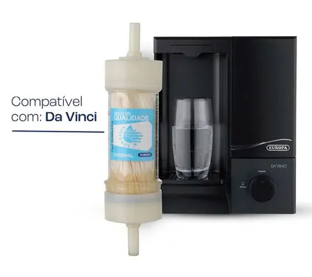Refil Antibacteriano para Purificador de Água Da Vinci – Europa